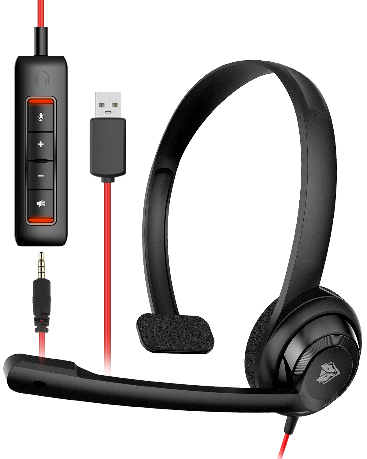 Type C Wired Earphones With Mic - NUBWO HW02 USB-headset met microfoon, ruisonderdrukking,
