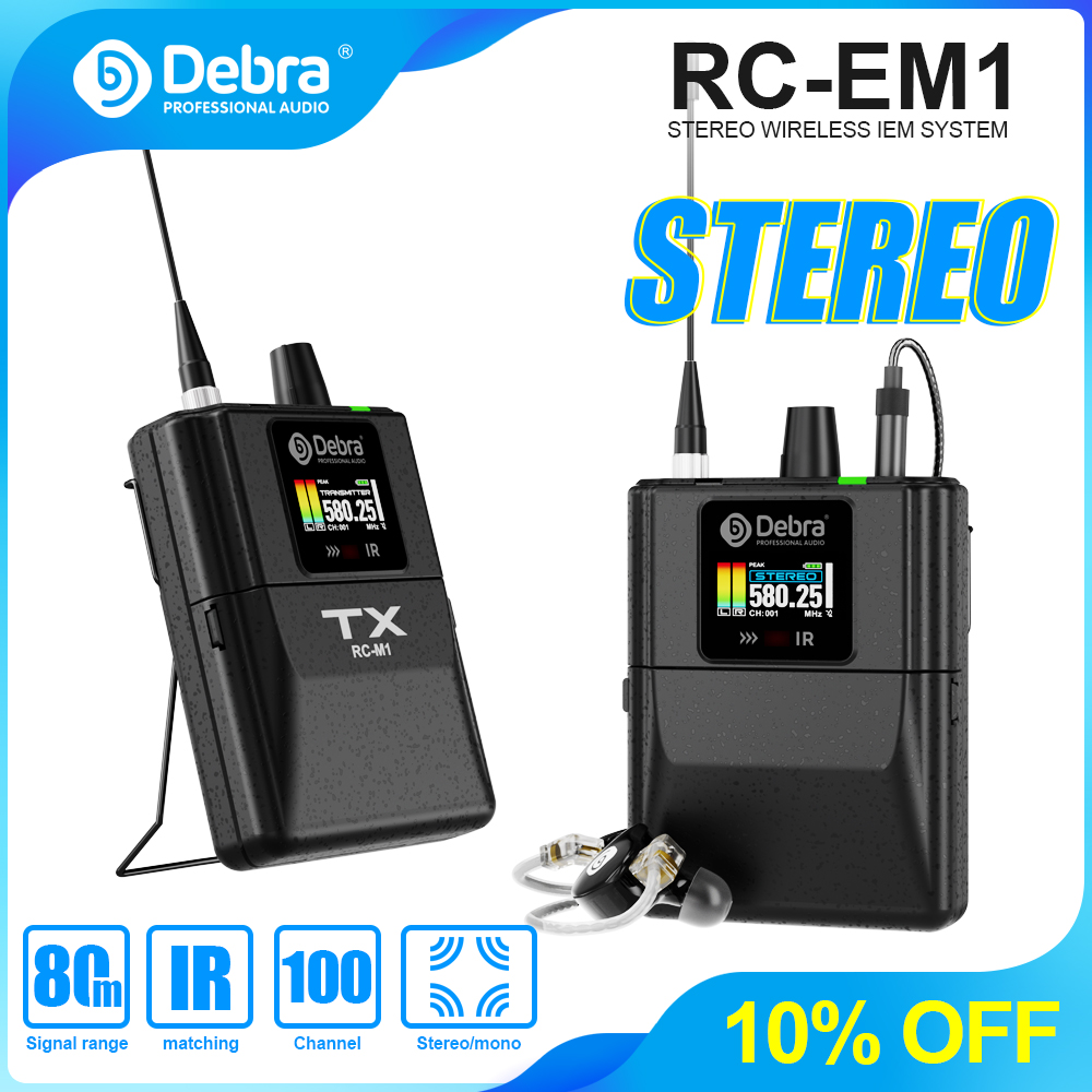 Debra Audio RC-EM1 UHF draadlo - In Ear Monitors For Singers recensie en prijs