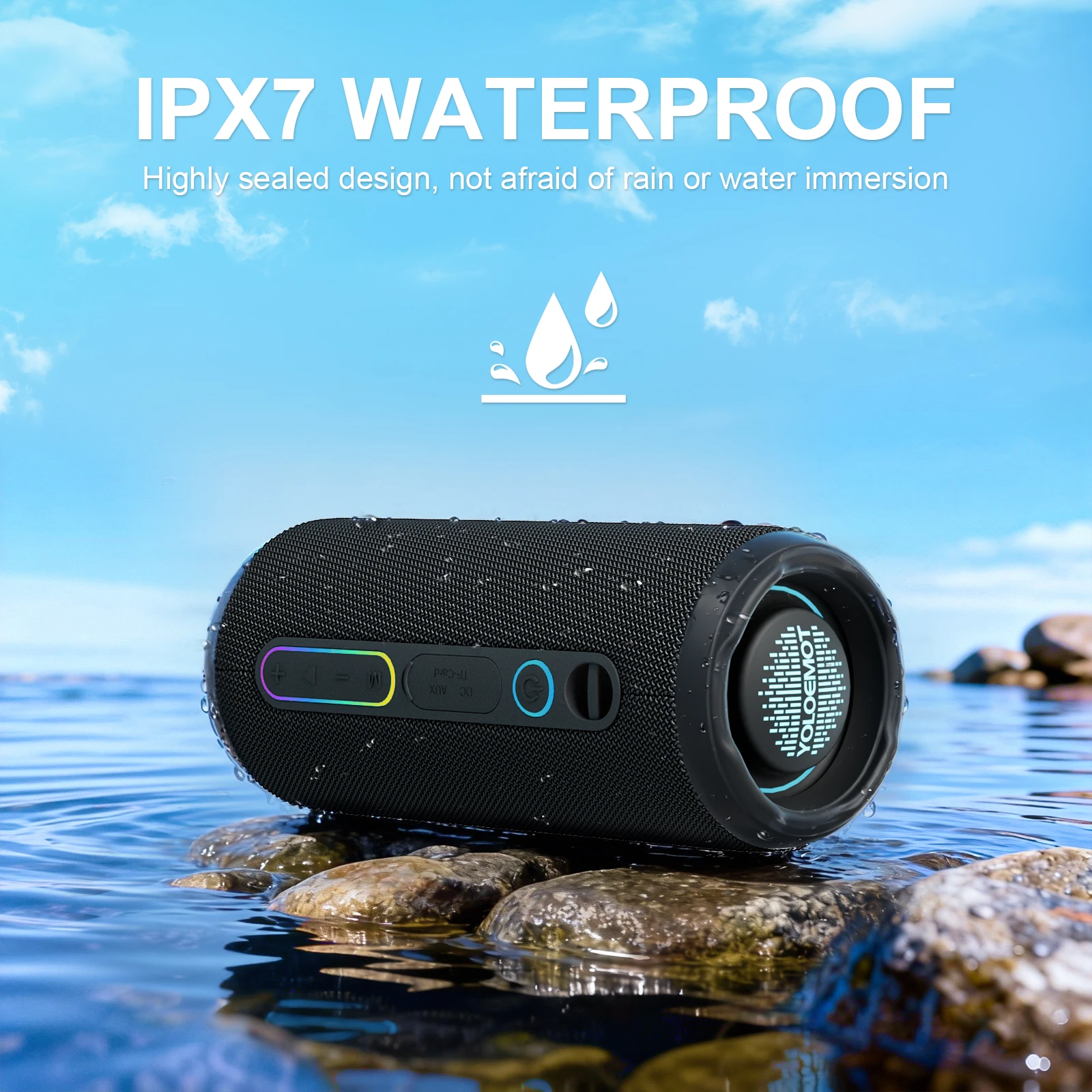 YOLOEMOT T13 Bluetooth-luidspr - Portable Bluetooth Speaker Waterproof Ipx7 recensie en prijs
