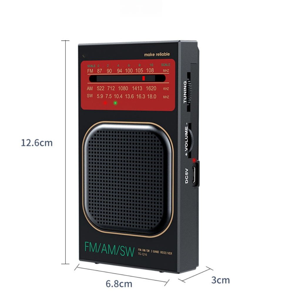 Compacte, oplaadbare FM/AM/SW- - Speakers recensie en prijs