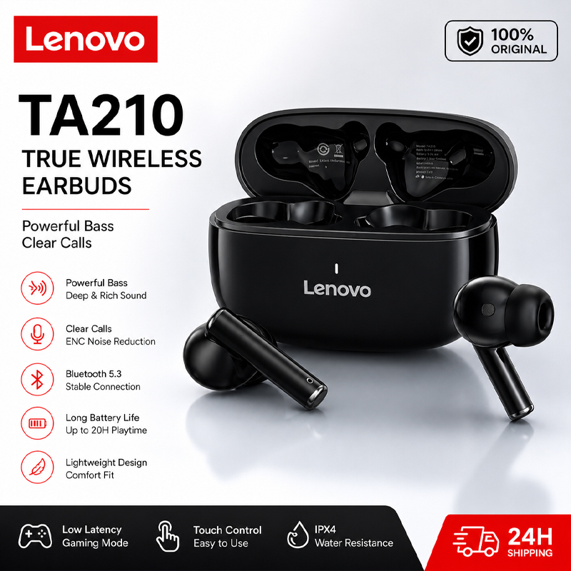 Lenovo TA210 draadloze Bluetoo - Anc Wireless Over Ear Headphones recensie en prijs