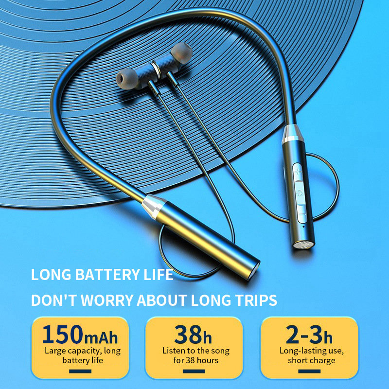 Draadloze hoofdtelefoon, Bluet - Magnetic Neckband Sports Earphones recensie en prijs