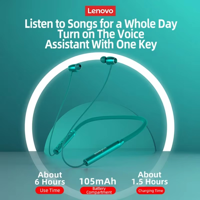 100% Originele Lenovo HE05X Bl - Magnetic Neckband Sports Earphones recensie en prijs